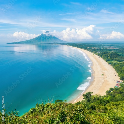 ngjungwok beach central java indonesia photo