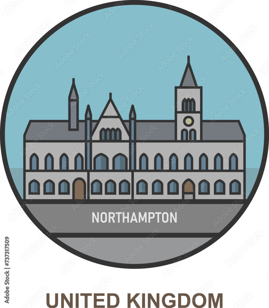 Northampton. Cities and towns in United Kingdom
