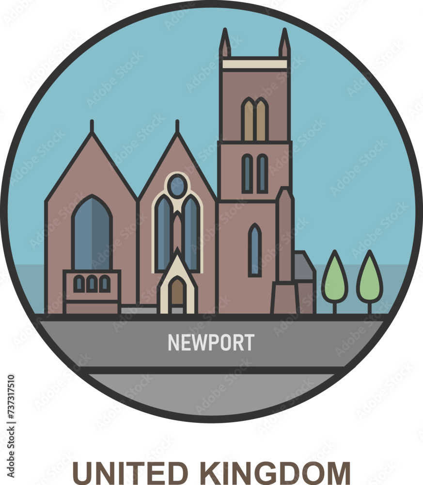 Newport. Cities and towns in United Kingdom