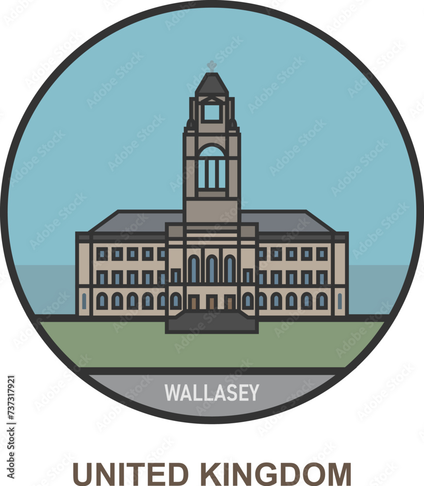Wallasey. Cities and towns in United Kingdom