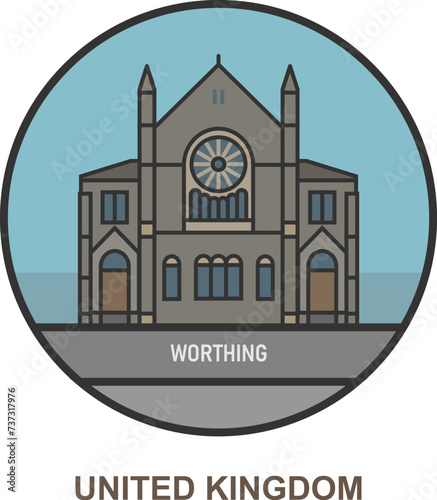 Worthing. Cities and towns in United Kingdom