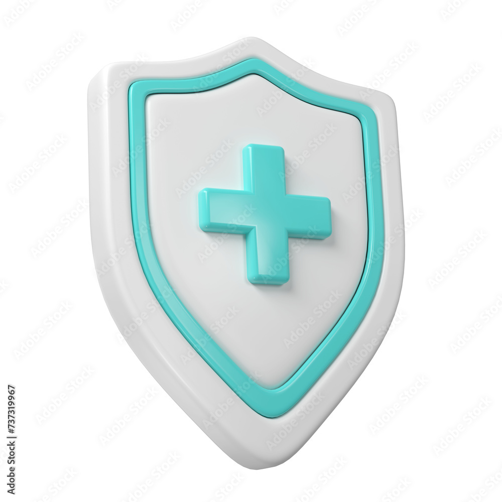 3d Medical health protection shield cross. Protected guard concept. Safety badge icon. Privacy banner. Security safeguard label 3d Medical health protection shield cross. Protected guard concept. Safety badge icon. Privacy banner. Security safeguard label