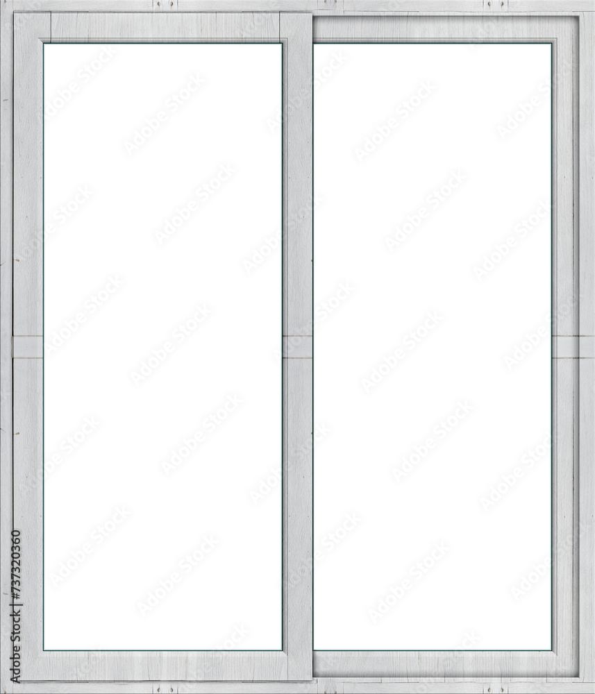 Frames of a window, template mockup, white door Frames of a window, template mockup, white door
