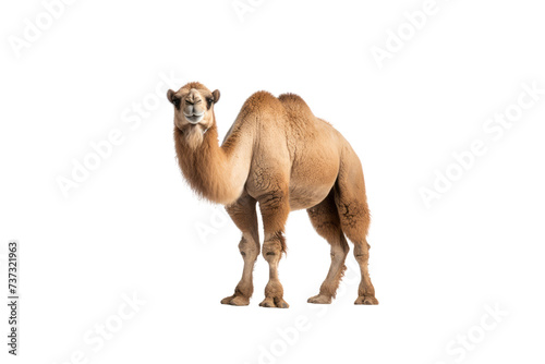 Camel Studio Shot Isolated on Clear Black Background,  