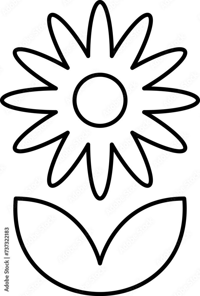 Flower icon set vector illustration. Spring flowers icon symbol Flower icon set vector illustration. Spring flowers icon symbol