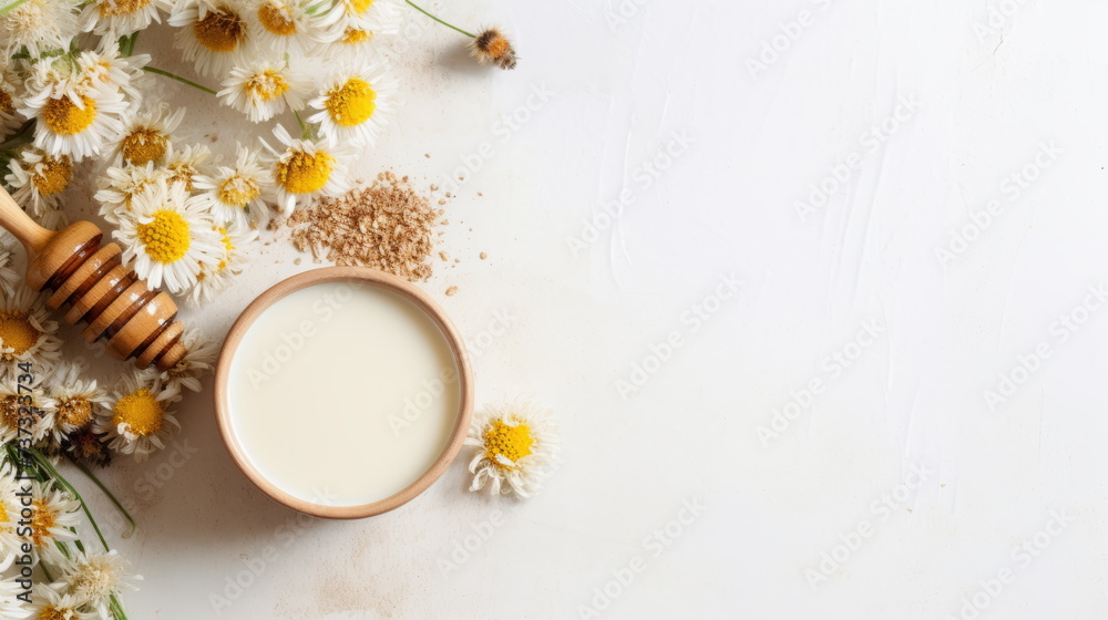 Bee Pollen and Fresh Daisies - Nutrient-Rich Health Booster