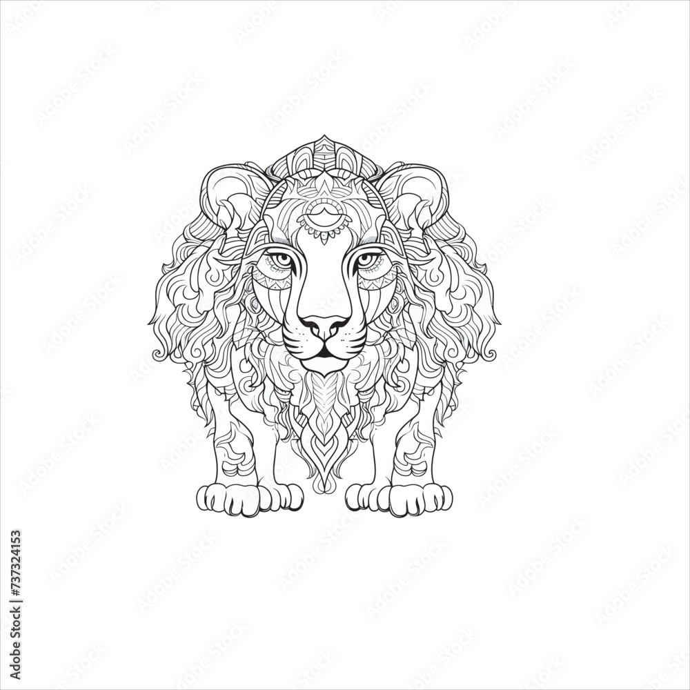 Freeing the Mind: Animal Mandala Coloring Pages for Every Age