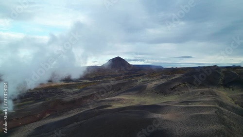 Drone colline Islande