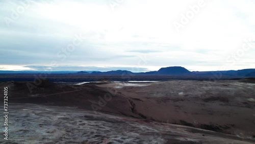 drone colline Islande
