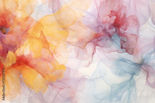 Watercolor abstract background,  Ink in water,  Colorful background