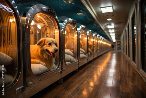 Dog Boarding Facility: Provides a safe and comfortable environment for dogs to stay overnight or for extended periods when their owners are away. photo