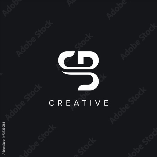 Alphabet Letters SB BS Creative Logo Initial Based Monogram Vector Icon.