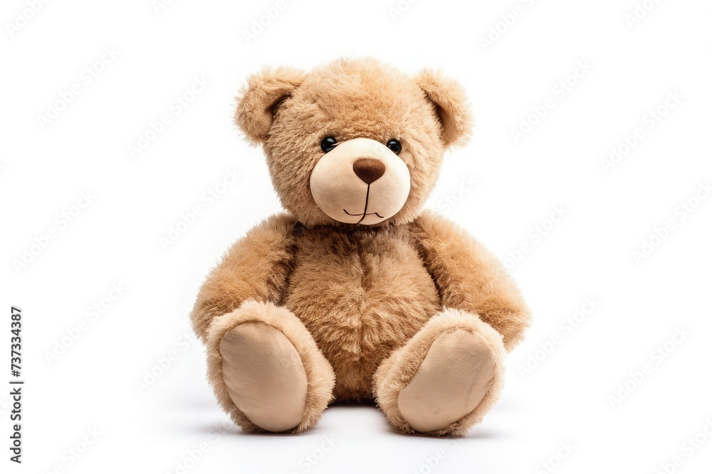 toy teddy isolated on white background