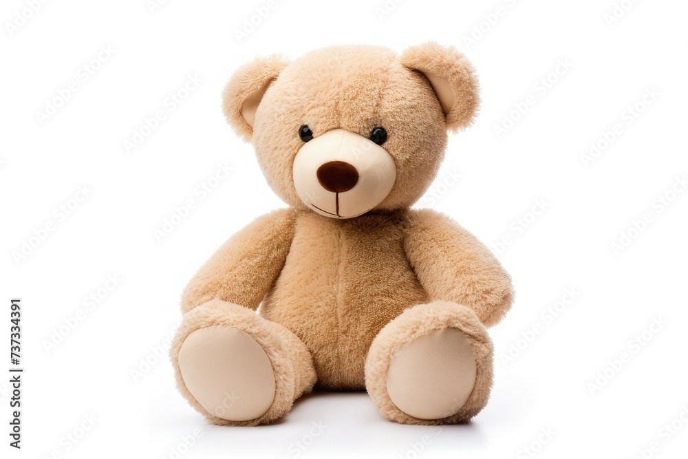 toy teddy isolated on white background