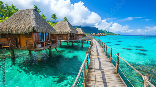 tropical resort in maldives © daniel