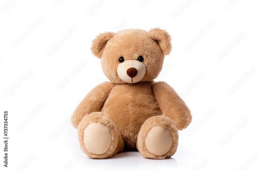 toy teddy isolated on white background