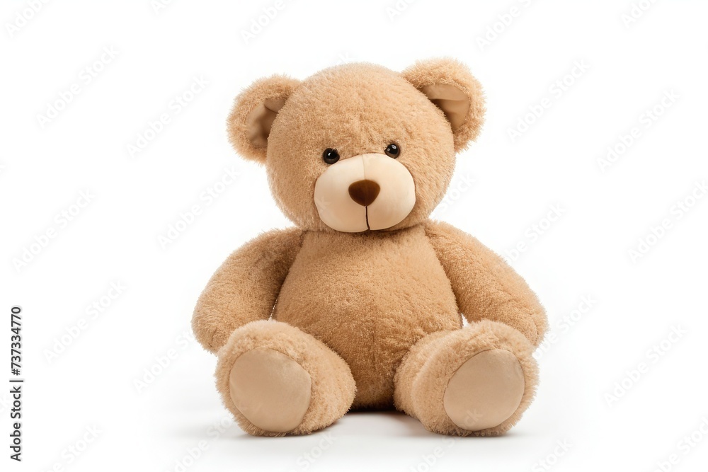 toy teddy isolated on white background