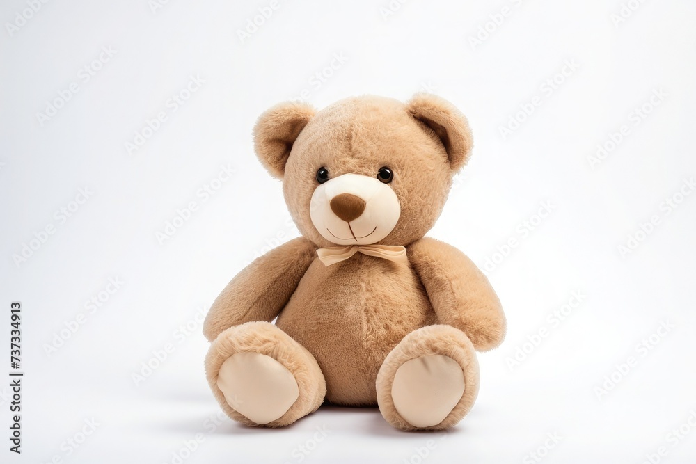 toy teddy isolated on white background