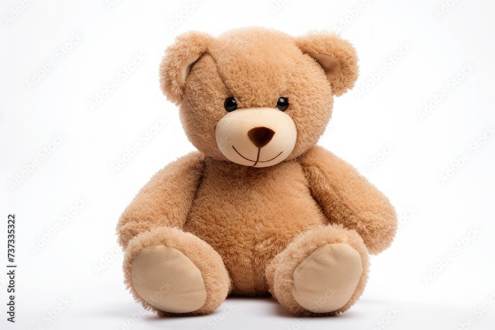 toy teddy isolated on white background