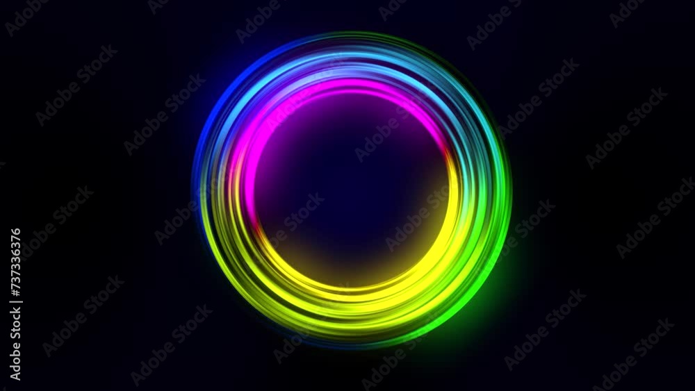 Luminous swirling glowing circles. Computer generated 3d render in 4K. Luminous swirling glowing circles. Computer generated 3d render in 4K.
