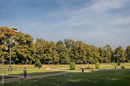 Obraz na płótnie mantua, italien - stadtpark neben dem palazzo del te w salonie