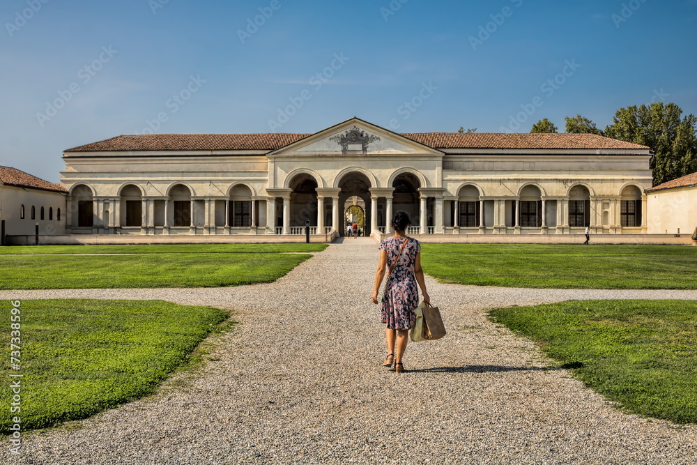 mantua, italien - 05.10.2023 - park im palazzo del te