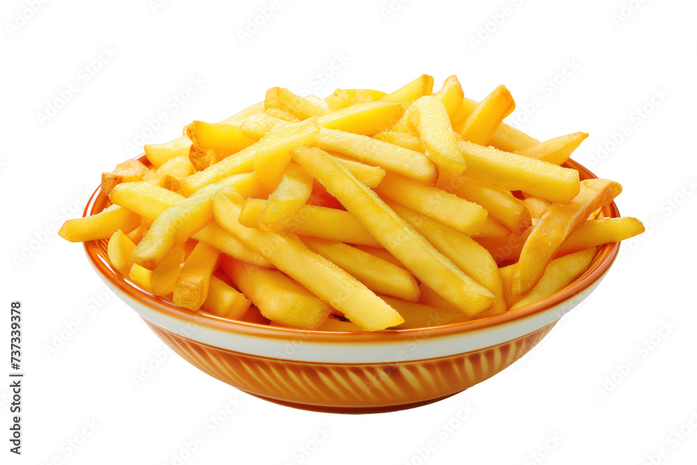 French fries in bowl French fries in bowl