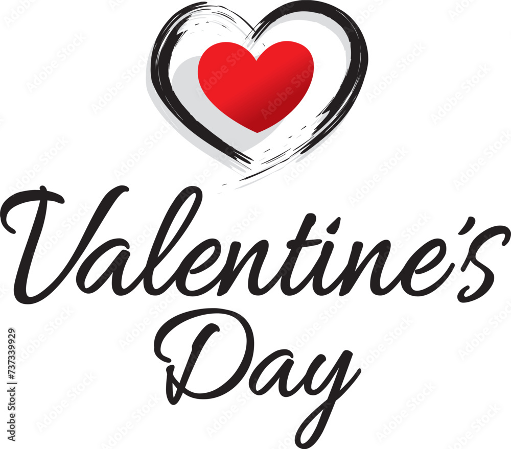 RED HEART - VALENTINE'S DAY 1 - Vector illustration RED HEART - VALENTINE'S DAY 1 - Vector illustration