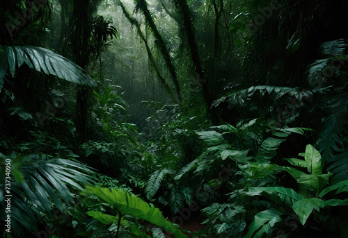 rain forest in the jungle