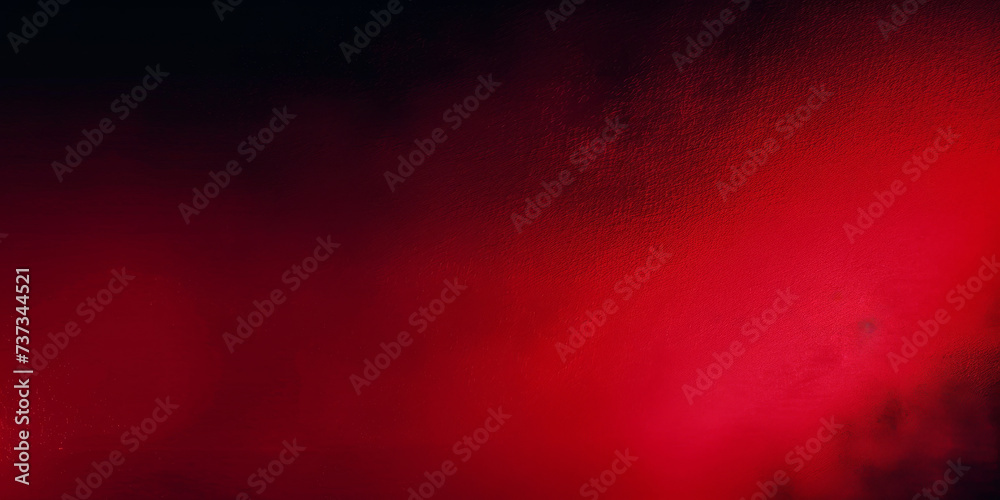 abstract Color gradient  grainy,Black dark deep red ruby garnet cherry burgundy noise textured grain  backdrop header poster banner cover design.mix silk satin bright Rough blur grungy, - obrazy, fototapety, plakaty 