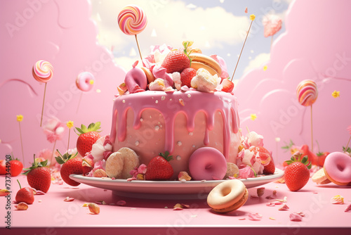 Delightful Pink Dessert Wonderland