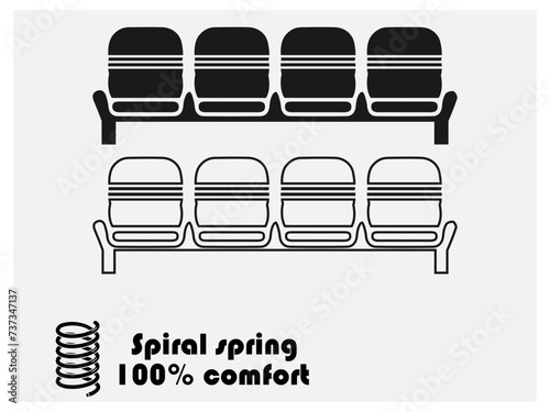 Sofa icon set. sofa icon illustration,Simple set of sofa icons in trendy line style,Soulico icons - Home Interior,Retro sofa line icon. Living room furniture.