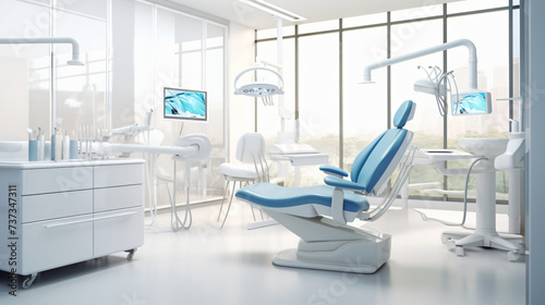 picture of equipped dental clinic with a modern style