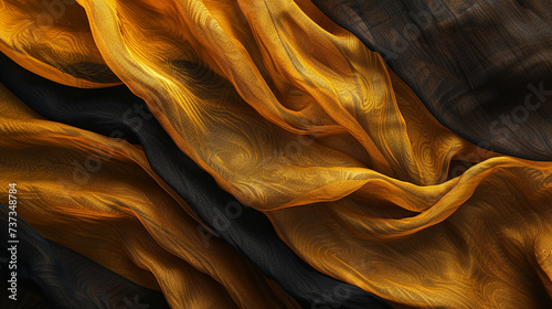 textura de tecido manchado dourado com preto, photo