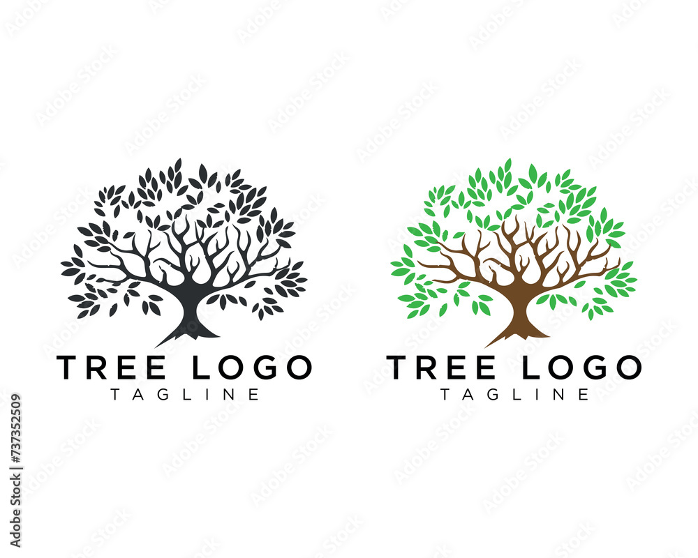 Obraz premium 3d tree logo.