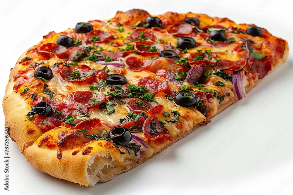 Delicious Supreme Pizza: Pepperoni, Sausage, Mushrooms, Bell Peppers Delicious Supreme Pizza: Pepperoni, Sausage, Mushrooms, Bell Peppers