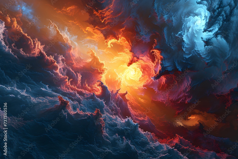 Fototapeta premium abstract background cosmic nebula