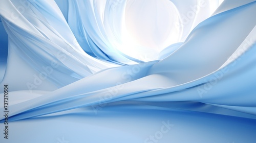 a close up of a blue and white background with a white circle at the top of the image and a white circle at the bottom of the image.