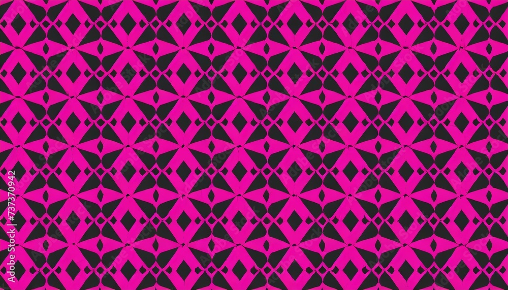 pink and black seamless pattern with elements