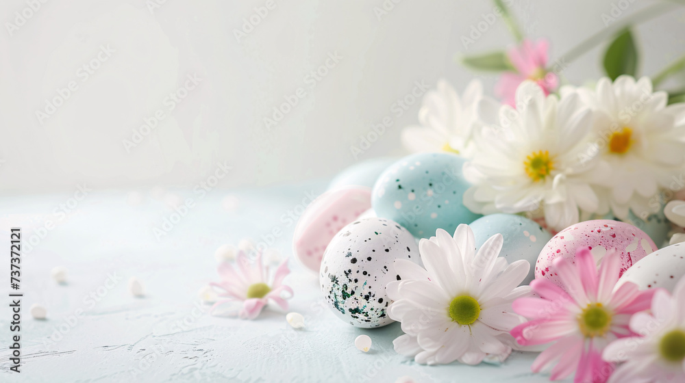 easter eggs with flowers easter eggs with flowers