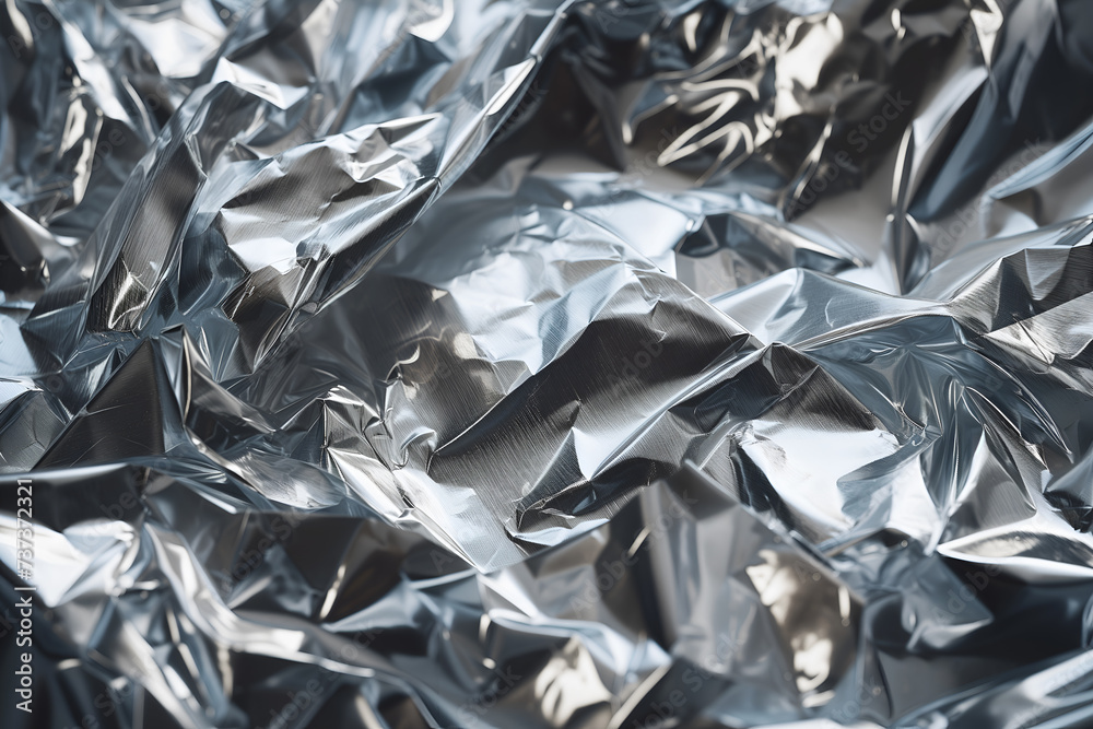 Abstract transparent metal crumpled background Abstract transparent metal crumpled background