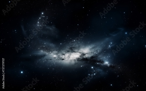 milky way of stars in space  photo