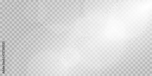 Vector light with glare. Sun, sun rays, dawn, glare from the sun png. White flare png, glare from flare