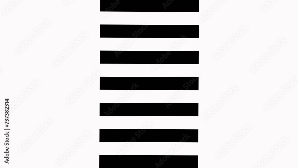 Abstract beautiful black and white stripes line 4k illustration background.