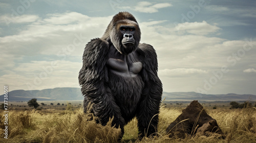 Gorilla in it's Natural Habitat, High Resolution Files, National Geographic Quality