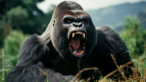 Gorilla in it's Natural Habitat, High Resolution Files, National Geographic Quality