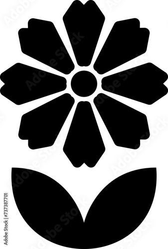 Fototapeta Naklejka Na Ścianę i Meble -  Flower icon vector illustration. Spring flowers icon symbol. Flowers, plants, spring, cute, etc.