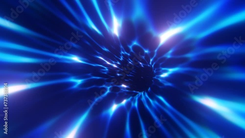 Endless light tunnel. Glares of light, teleportation. Can be used as a transition. Looped teleport tunnel.