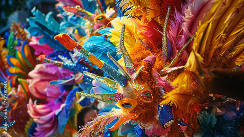  carnival mask in Rio carnival photo