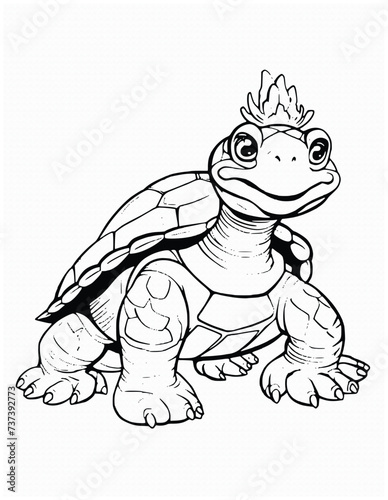 Cute Turtle Coloring Pages for Kids